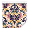 Baroque Damask Wallpaper Cream and Blue for Living Room and Bedroom 50x1000