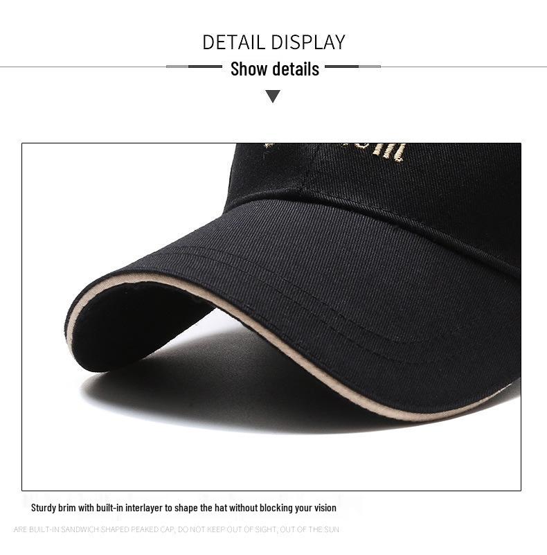 Spring Wheat Ear Embroidery Baseball Cap - Unisex Sunshade and Sun Protection Duckbill Hat