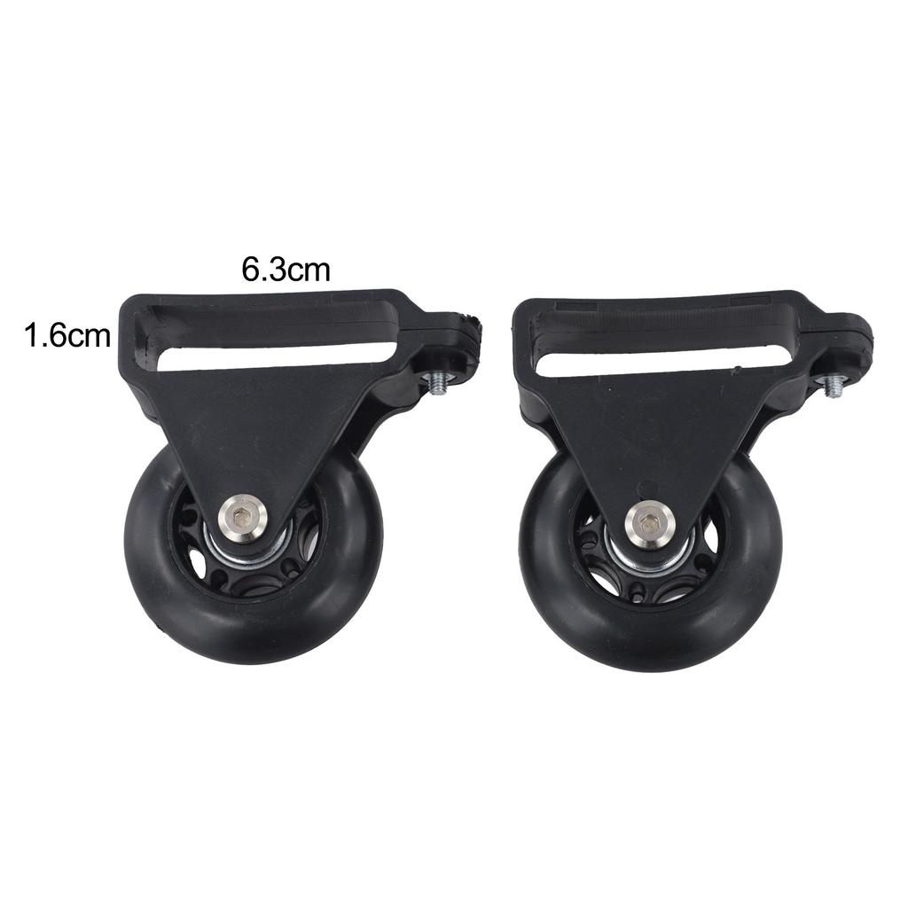 Telescopic Ladder Wheels PU Casters For Easy Movement Stability Indoor Outdoor Use Hand Tools Accessories