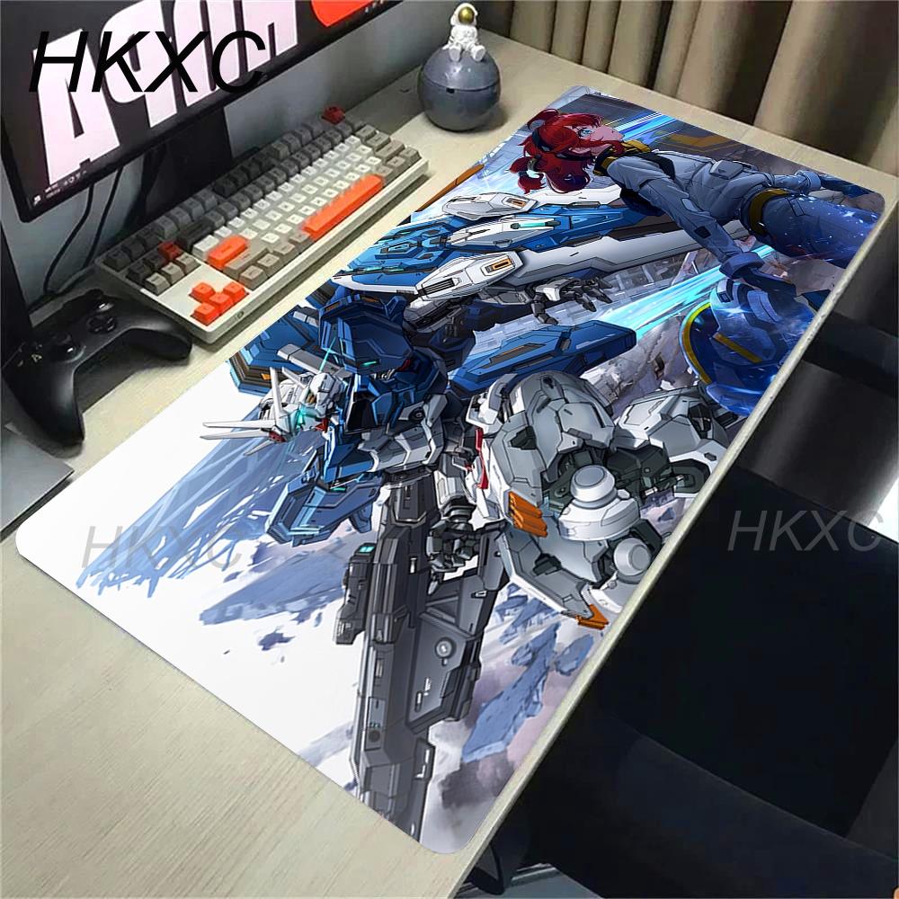 Anime Mouse Pad Gaming Accessories Mechanical Warrior Gundam Mousepad Gamer PC Computer Keyboard Desk Mat Non-slip Table Mats