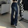 Frühling 2022 Damenmode Hohe Taille Y2k frauen Breite Bein Flare Jeans Baggy Frau Denim Capris Hosen Jean Mom jeans Hosen