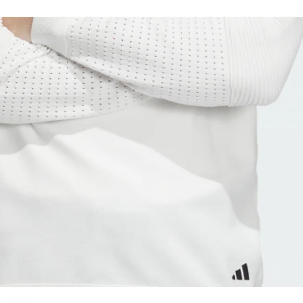 Adidas Golf Primeknit Gradient Pattern Crewneck Long Sleeve Pullover In6652