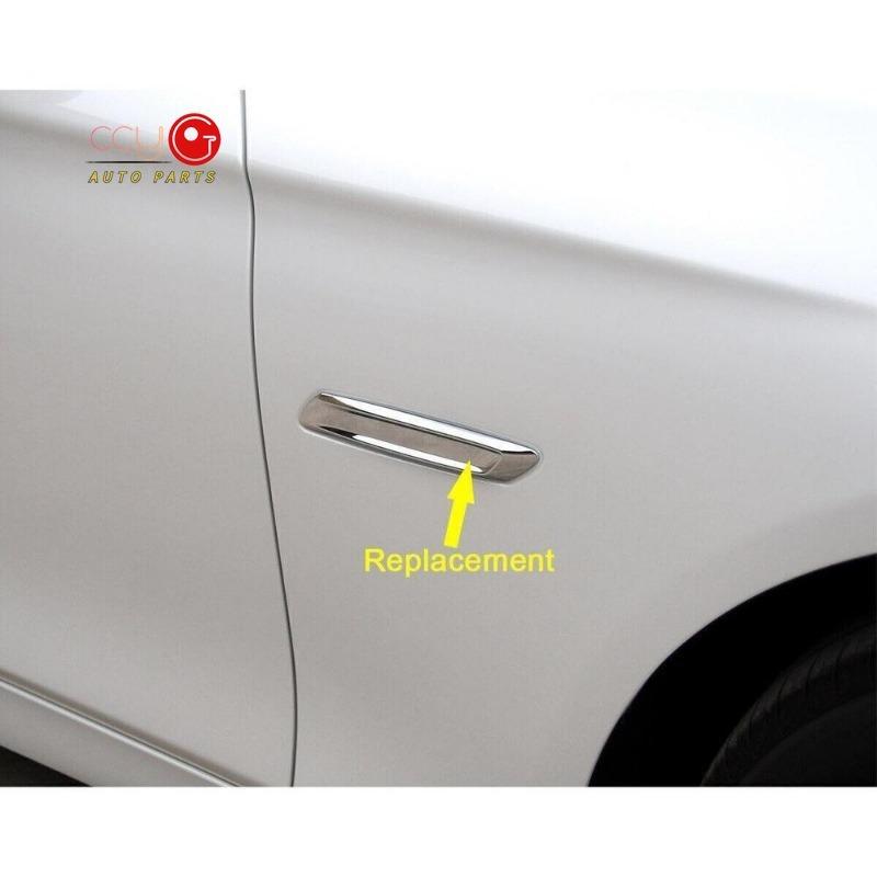51137336645 51137336646 Yeni Ön Sol+Sağ Krom Çamurluk Kaplama Kalıbı BMW F10 F11 528i 535i için ATPP1213113001 511353228371D