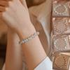 Elastisches Seil Kristallarmband Glänzende Kristallperlen Armband Eleganter Süßer Schmuck Für Frauen