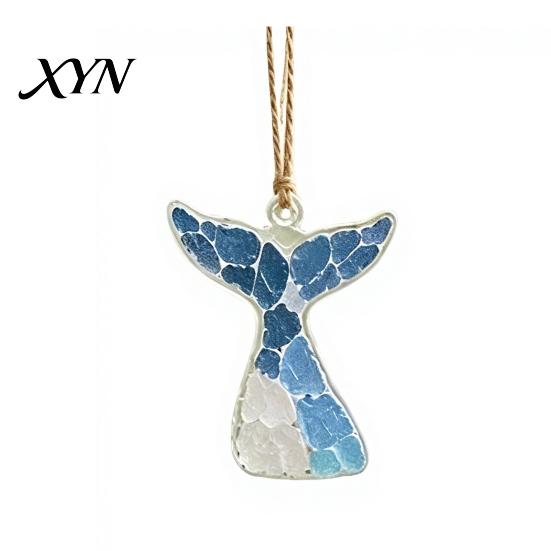 Mini Stained Glass Decoration Sea Suncatcher Ornament, Handmade Animal Ocean Acrylic Hanging Pendants, Garden Window Decor DIY Summer Ornament Decor,