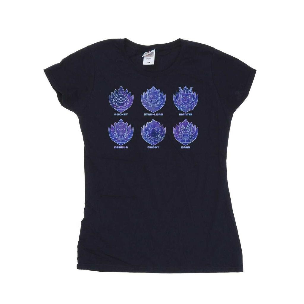 Guardians Of The Galaxy Volume 3 Damen/Damen Crew Baumwolle Abzeichen T-Shirt