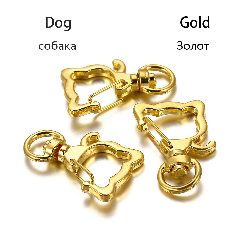 10Pcs/Lot Mix Color Keychain Moon Dog Cat Dolphins Cloud Heart Key Chain DIY For Jewelry Making Findings Accessories Supplies