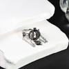 2025 S925 Sterling Silber Kronenring mit Herzdesign: Verstellbare und langanhaltende Farberhaltung