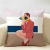 Singer SSam Smith Cushion Cover Natural Linen Organic Fabric DoubleSided Printing Room Sofa Decor Pillow Case