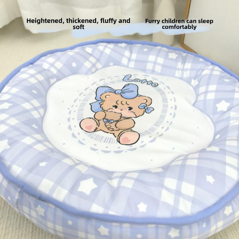 Round Diameter 50cm Summer Reusable Cartoon Pet Cooling Pads Cat & Dog Travel Pet Cooling Mat Dog Bed Gel Cooling Sleeping Mat