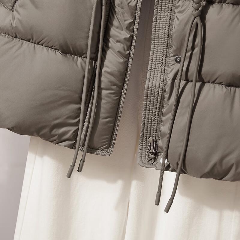 Damen 90% Daunen Winterjacke mit abnehmbarer Kapuze