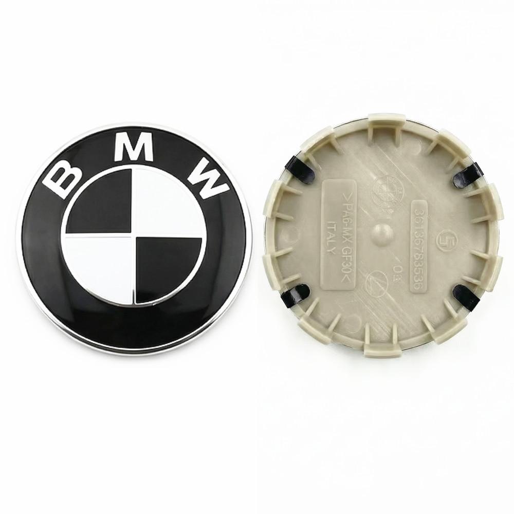BMW M X1 X3 X5 X6 X7 1 3 4 5 6 7 Series E36 E39 E46 E60 E90 4pcs 68mm 56mm Car Cover Wheel Hub Center Caps Badge Logo Emblem