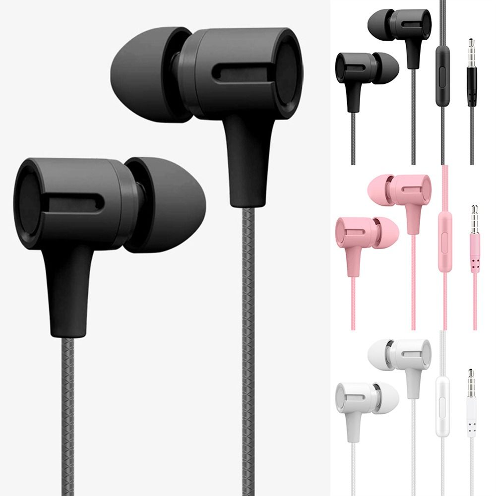 Stereo Wired Headset 3.5mm Headphones Portable Music Earphones