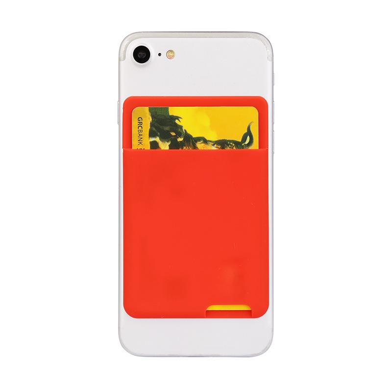Silicone Card Holder for Phone - Adhesive, Portable, and Clip-On