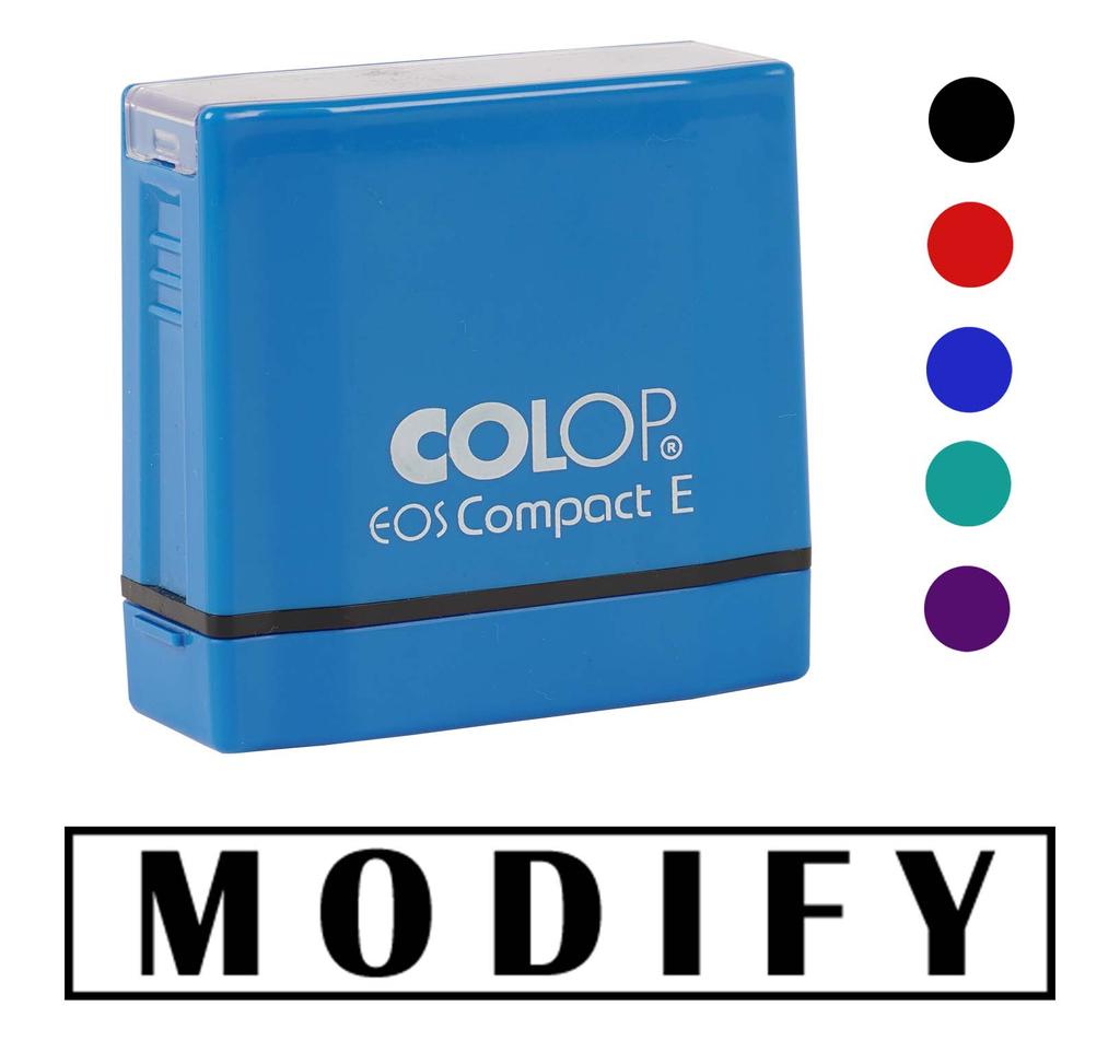 Printtoo Modify Self Inking Rubber Stamp Pre-Inked Office Stamp- Home Office Business Stationery, Black- 42 x 9