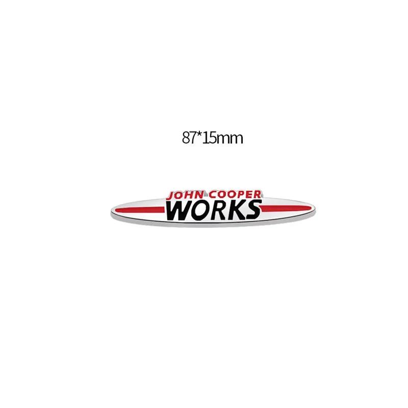 Metal JCW John Cooper Works Emblem Badge Decals For Mini Coopers Clubman Countryman Car Sticker R50 R52 R53 R55 R56 R57 R58 F55