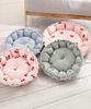 Fluffy Pet Reversible Round Pet Bed for Dogs and Pet Sofa with Cushion Bed, Cats, All-Season (Small, Green)