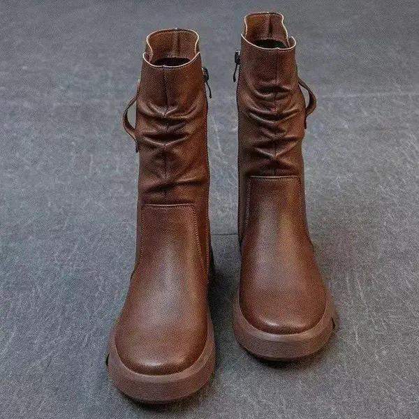 Martin boots women's shoes short boots single boots women's 2025 new spring and autumn Korean version flat-bottomed versatile British medium tube wome