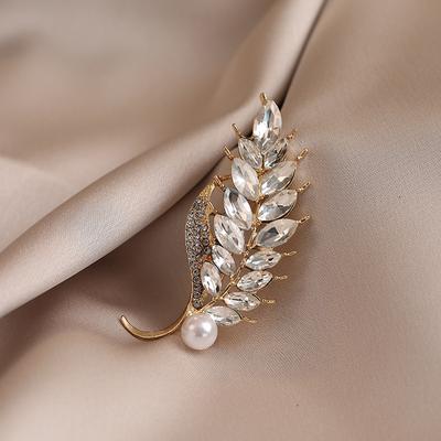 Wheat Ear Brooch High-end Women's Coat Accessory Brooch High-end Light Luxury Elegant and Grand Versatile Brooch