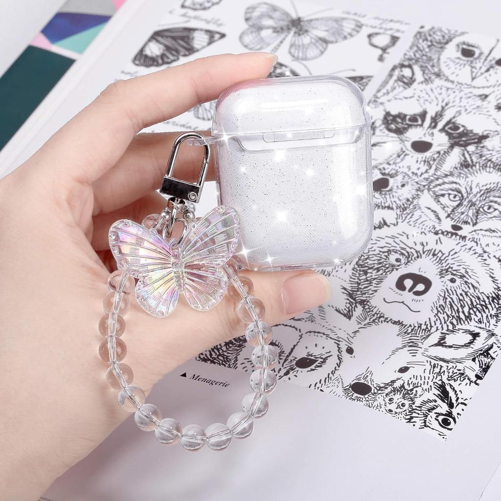 ULAK Compatible with AirPods Case Cover, Butterfly
