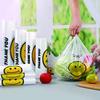 Verdickte transparente Plastik-Tragetaschen mit Smiley-Gesicht