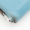 Hermes Azap Silk In Long Purse Blue Dunol Light Blue Epsom Women Used