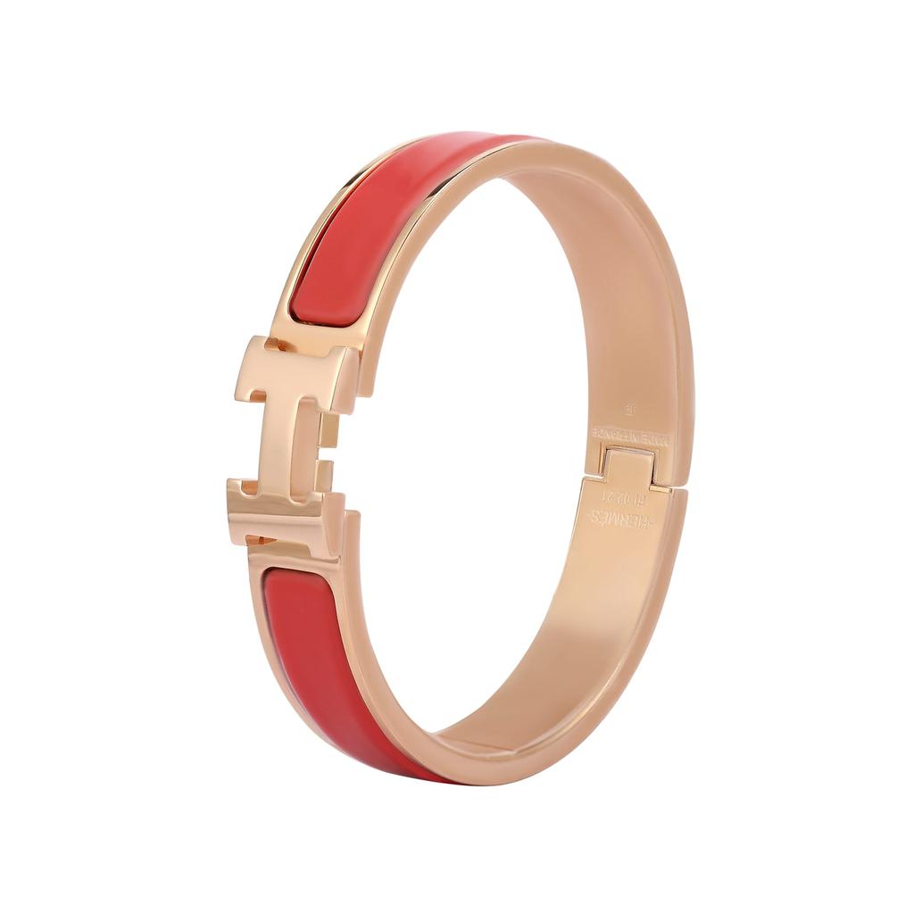 HERMES Clic H Enamel Bangles Women's H700001FO95PM