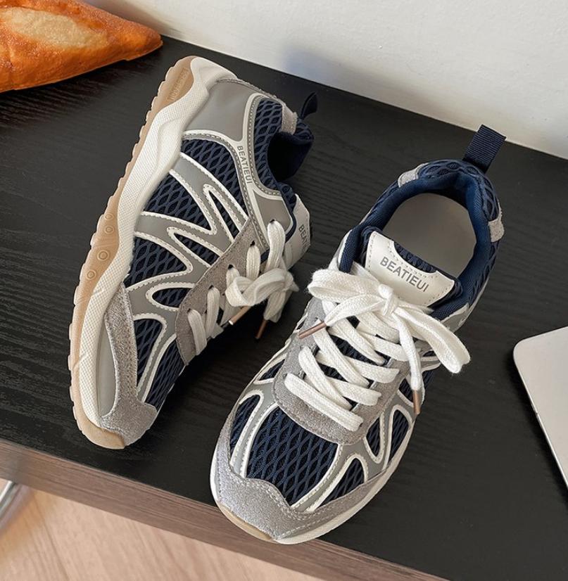 Baskets Femmes 2025 New Mesh Sneakers Women Designer Retro Running Shoes Fashion Breathable Women's Sports Shoes Tenis Feminino