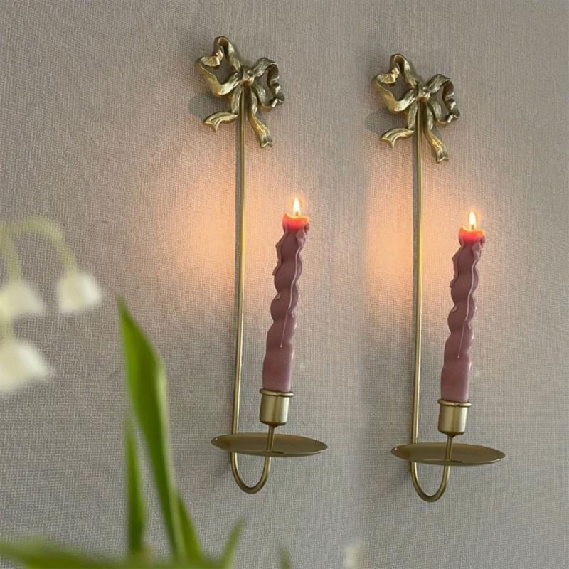 Wall Sconces Candle Holders Wall Candle Holders Retro Wall Mount Candle Sconces for Bathroom Dining Room Home Decors