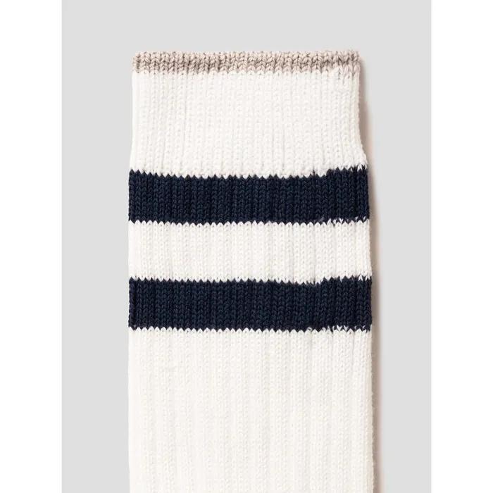 Double Stripe Socks White