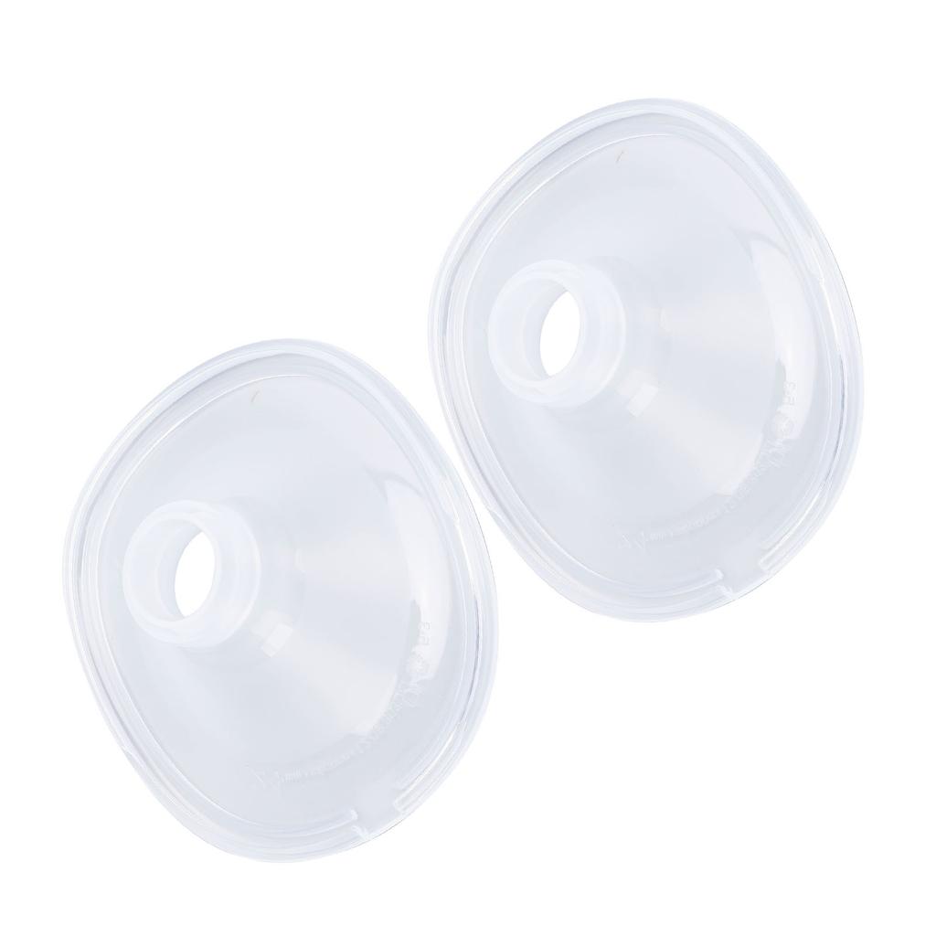 2 Pezzi Flangia in Silicone per 2 Pompe per Seno Indossabili Accessori Flangia Sostitutiva Inserto Cuscinetto Pezzi di Ricambio