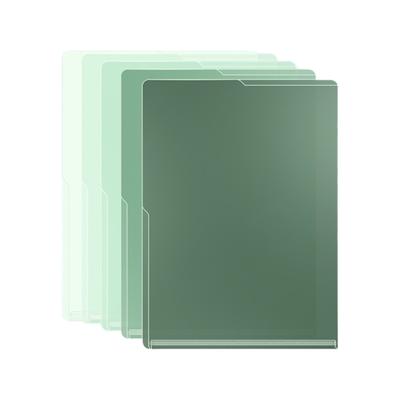 5Pcs Clear Side Cut File Cover for Report, Project, Presentation, File Paper Cover Top and Side Opening Plastic Wallets