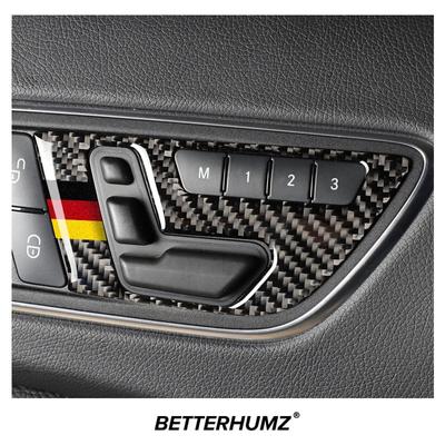 Uhlíkové vlákno Pro Mercedes Benz Třída A W176 CLA C117 GLA X156 Rám Panelu Nastavení Sedadla Auta Nálepka Auto Interiér