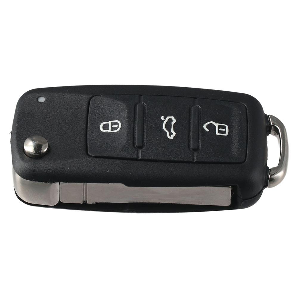 Kunststoff Schlüsselhülle Schwarz Schlüsselanhänger Hülle 3 Tasten Schlüsselhülle Schlüsselhülle Hülle für VW