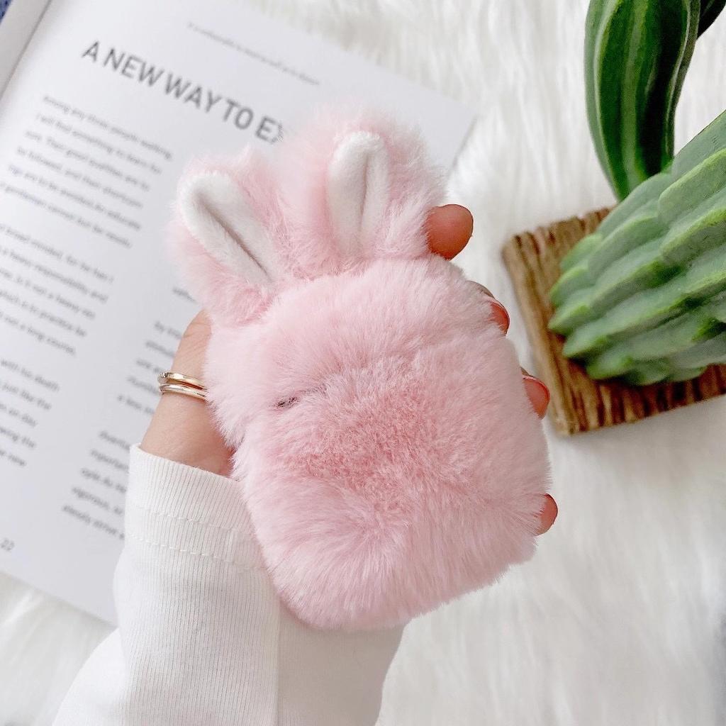 Cute plush rabbit ears for AirPods pro1 generation protective case 1st generation pro1 apple bluetooth headset case