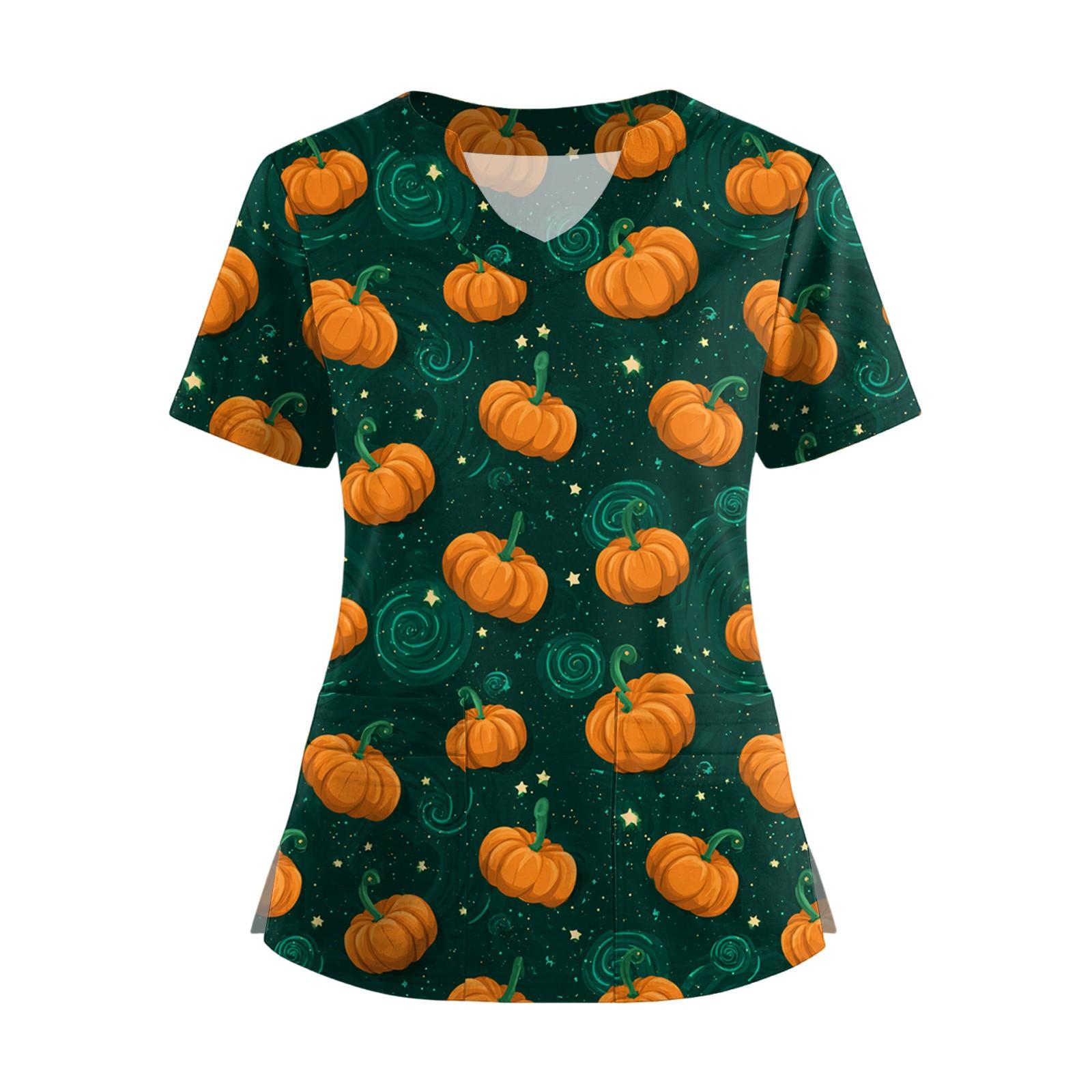 

Women s Short Sleeved Solid Color V-neck Buttonable Side Slit Top T-shirt L темно-зелений колір