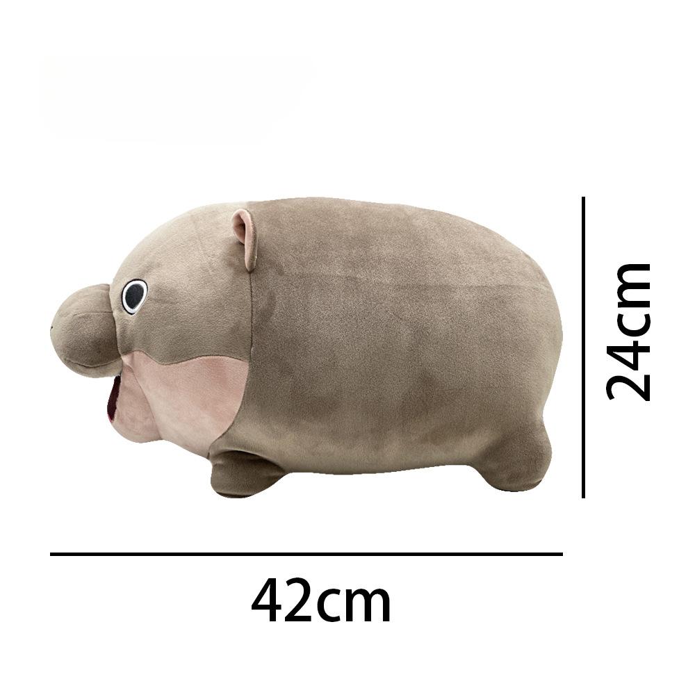 Moo Deng Plush Toy Soft Stuffed Cushion Cartoon Hippo Pillow Cute Soft Stuffed Toys Christmas Gift Room Decoration Kid