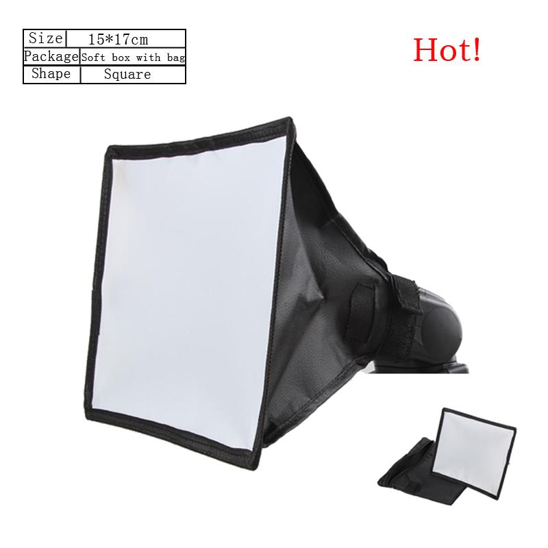 Flash Diffuser Reflector Softbox Professional Mini Photo Diffuser Round Square Soft Light Box for Canon Nikon Sony Camera