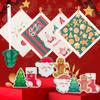 Cleaning Sponge Rubs Christmas Cartoon Cleaning Sponge Wood Pulp Cotton Cleaning Brush Kitchen Bathroom Household Clean