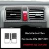 For Honda CRV 2007 2008 2009 2010 2011 Accessories Carbon Fiber Car Center Control Air Condition Vent Outlet Frame Cover Trim
