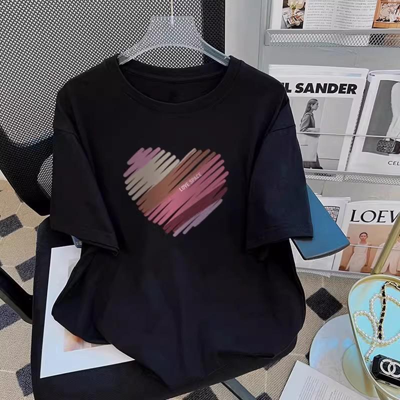 Happy Puppy Women's Loose Casual Top - Stylish Summer 2026 Fashion Half-Sleeve Tee