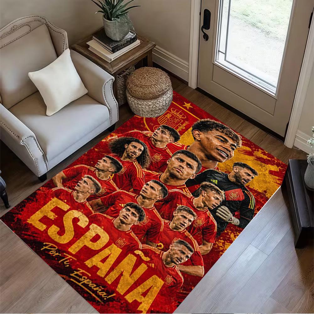 Yamal's Barcelona Debut Floor Mat Design for Study room Playrooms Dining Room Hallway Anti-slip Rug Office home decor Best for Christmas