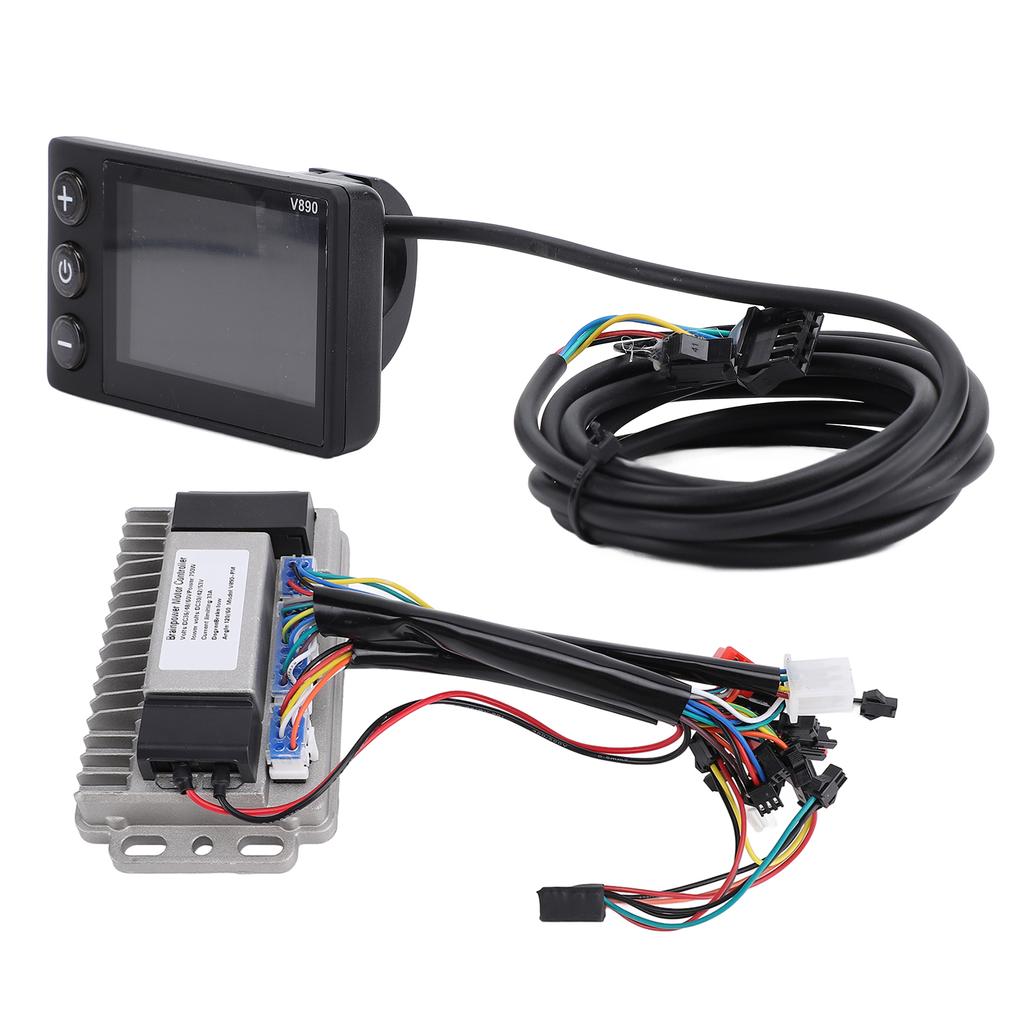 Controller V890 LCD Display Panel Kit 36V 48V 60V 750W 33A ABS Aluminum Alloy Fast Heat Dissipation