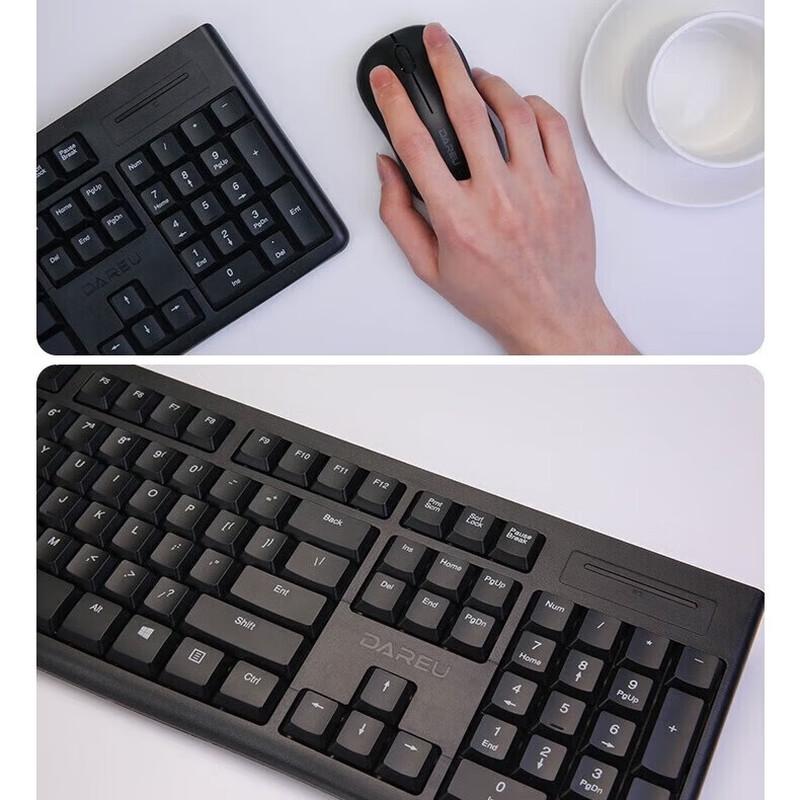DAREU LK186T Wireless Spill-Resistant Keyboard and Mouse Combo