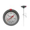 Stainless Steel Probe Probe Thermometer Dual Scale with Clip Cooking Temperature Meter Instant Read Kitchen Tools BBQ Meat