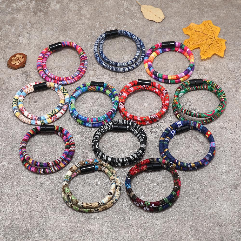 Bohemian Multi-Kleur Unisex Magnetische Wrap Armband