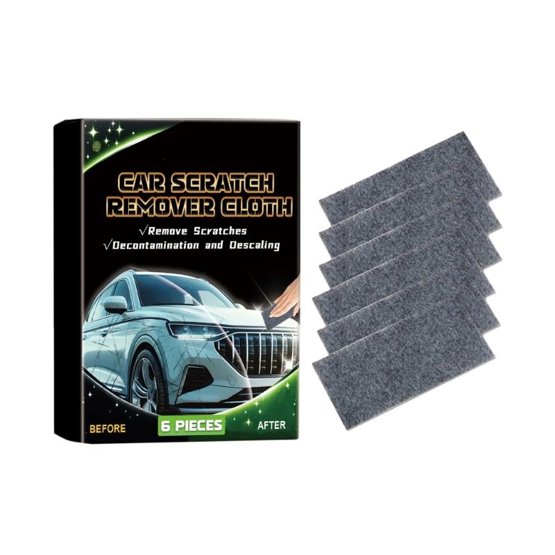 

6sheet/Box Sparkle Cloth for Car Scratches Multifunctional Fiber Cloth Scratch Remover with Scratch Repair & Polishing