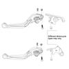 For YAMAHA DT125 DT 125 Motorcycle DT125 Lever Adjustable Brake Clutch Levers Handlebar Handle Grips 1987-2006 2005 2006