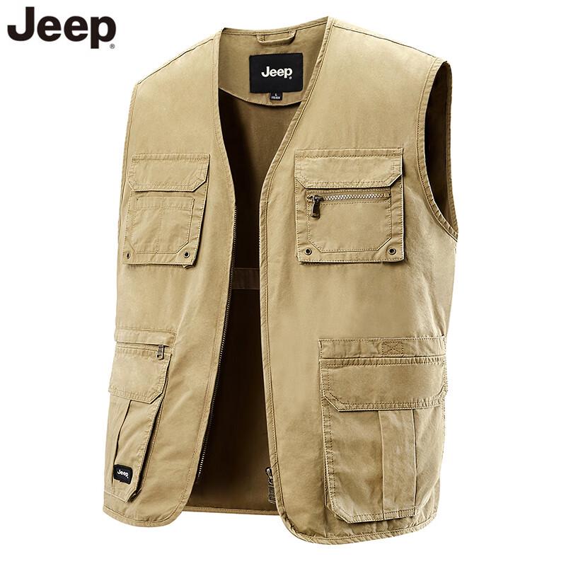 JEEP Men's Multi-Pocket Outdoor Casual Vest