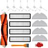 Accessories Kit for Dreame D9, D9 Max, D9 Pro, L10, L10 Pro Vacuum Cleaner Parts, Include 1 Main Brush, 6 Side Brush, 4 Filters, 4 Mop Cloth, 2